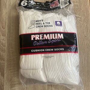 Cotton socks , 6 pairs premium cotton sport Made in USA